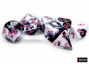 Chessex Gemini Black-White/Pink Polyhedral 7-Dice Set