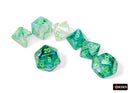 Chessex Borealis Kelp/Light Green Luminary Polyhedral 7-Dice Set