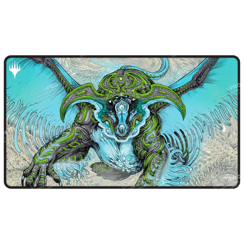 Tarkir Dragonstorm Ureni, the Song Unending Black Stitched Playmat