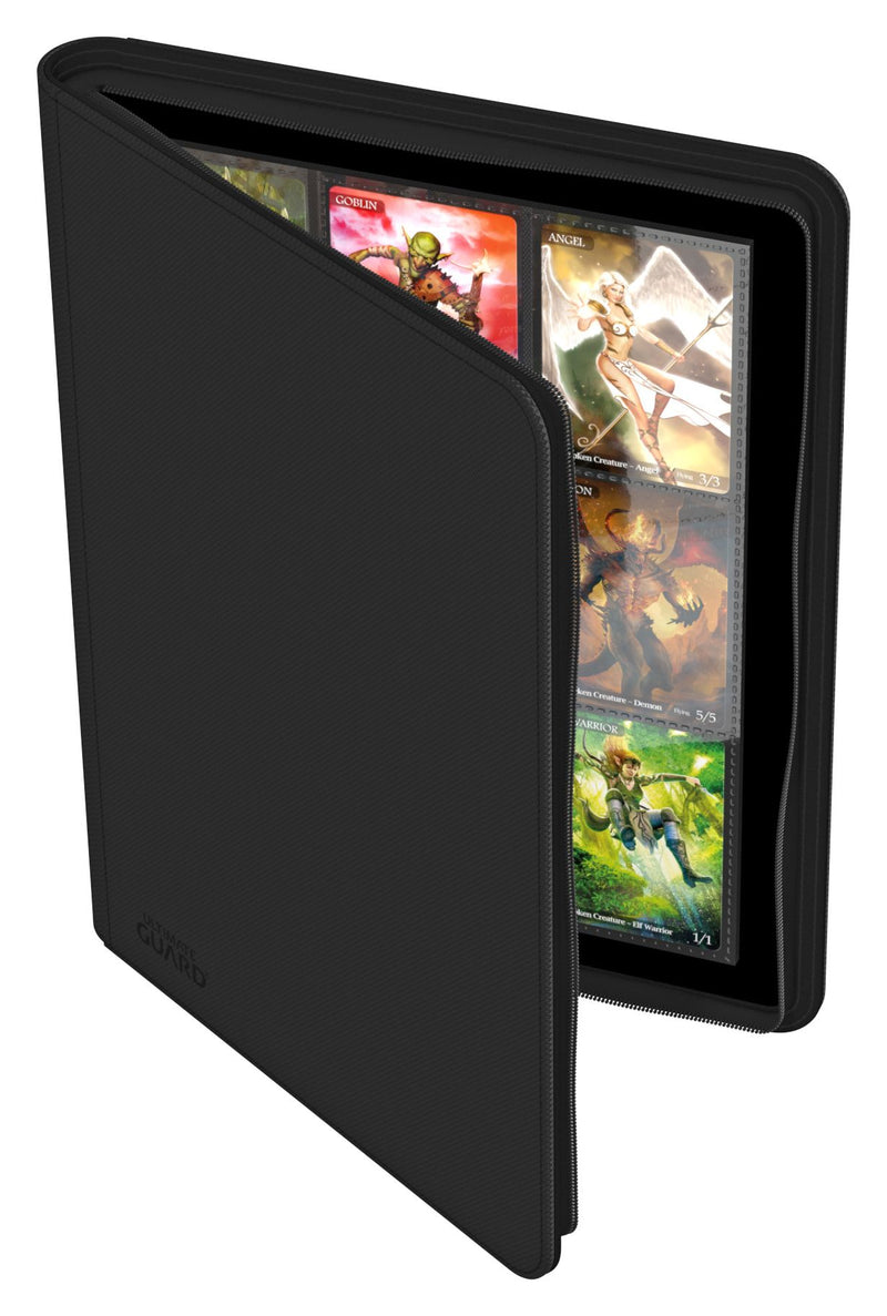 9 Pocket Zipfolio Black