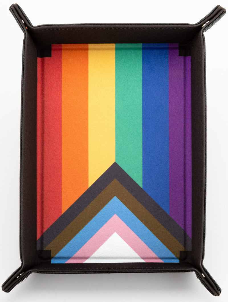 FanRoll Folding Dice Tray Rainbow Flag