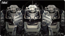 Fallout Brotherhood of Steel Bethesda Black Stitched Playmat