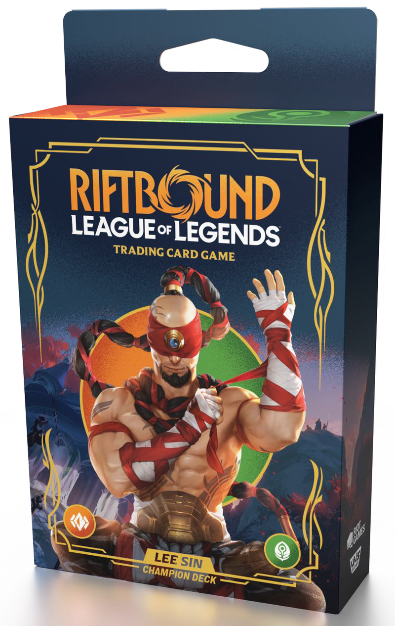 Riftbound League of Legends Trading Card Game Origins Lee Sin Champion Deck