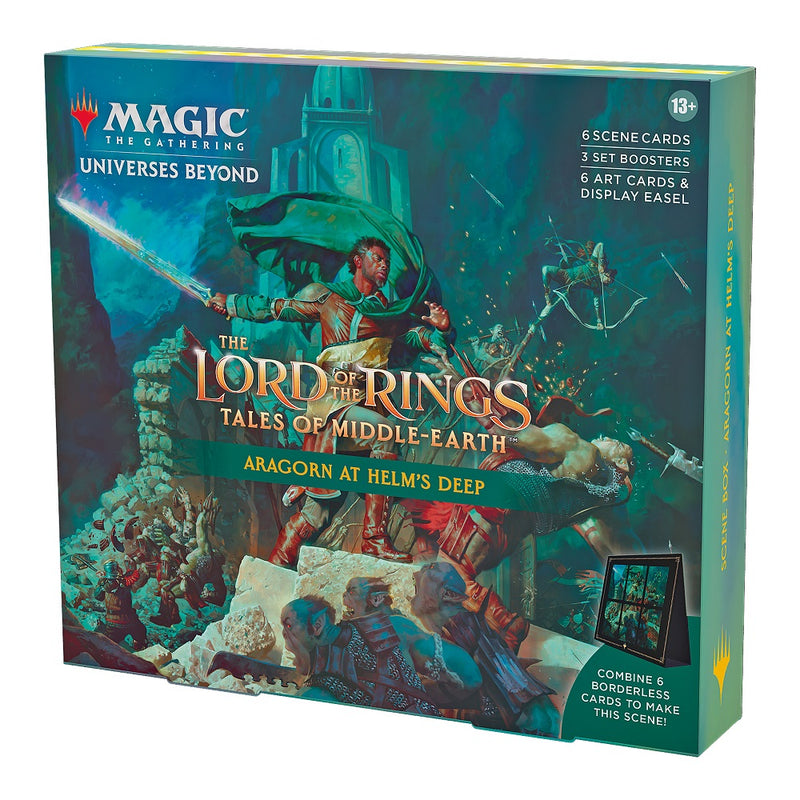 Lord of the Rings Tales of Middle Earth Scene Box Aragorn at Helm's Deep