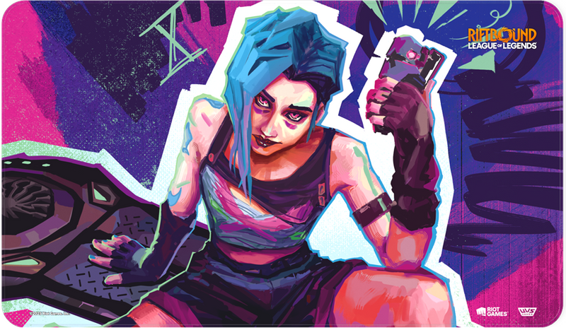 Riftbound League of Legends Trading Card Game Playmat Origins Jinx