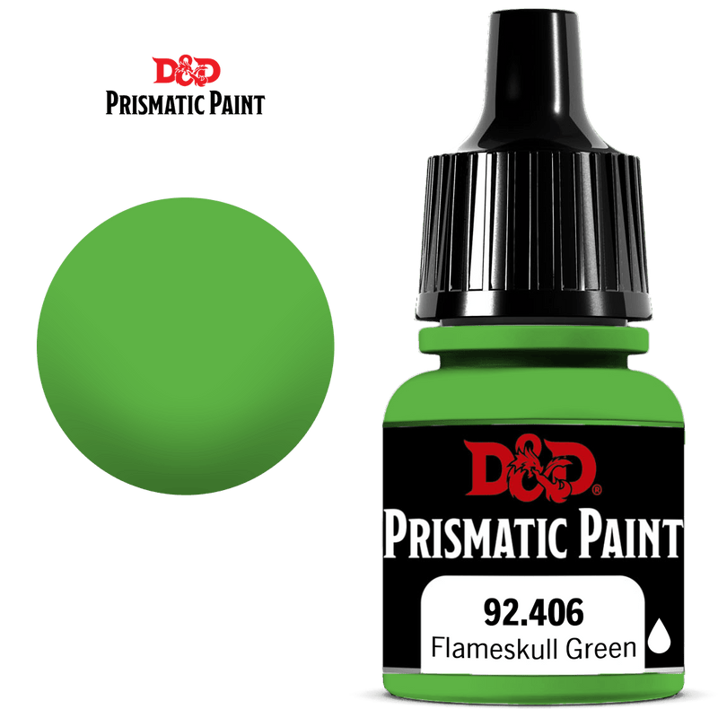 D&D Prismatic Paint Flameskull Green
