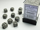 Chessex Opaque Dark Grey/Black 12mm d6 Dice Block