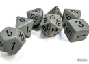 Chessex Opaque Dark Grey/Black Polyhedral 7-Dice Set