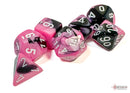 Chessex Gemini Black-Pink/White Polyhedral 7-Dice Set