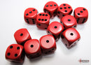 Chessex Opaque Red/Black 16mm d6 Dice Block
