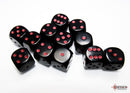 Chessex Opaque Black/Red 16mm d6 Dice Block