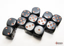 Chessex Opaque Dark Grey/Copper 16mm d6 Dice Block