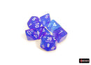 Chessex Nebula Aura/white Luminary Polyhedral 7-Dice Set