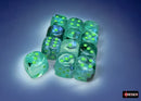 Chessex Borealis Kelp/Light Green Luminary 16mm d6 Dice Block