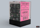 Chessex Brush Paintball/Green 12mm d6 Dice Block