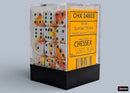 Chessex Brush Sunrise/Black 12mm d6 Dice Block