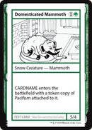 Domesticated Mammoth (No PW Symbol) (CMB1-) - Mystery Booster Playtest Cards 2021