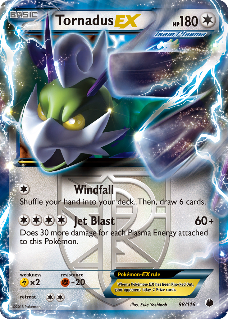 Tornadus EX (Team Plasma)/116 - Plasma Freeze Holofoil