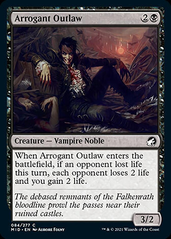 Arrogant Outlaw (MID-084) - Innistrad: Midnight Hunt