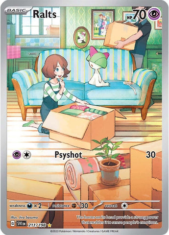 Ralts - 211/198 211 - SV01 Scarlet & Violet Base Set Holofoil