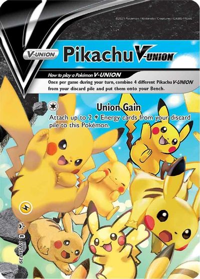 Pikachu V-Union - SWSH139 SWSH139/307 - SWSH Sword & Shield Promo Cards Holofoil