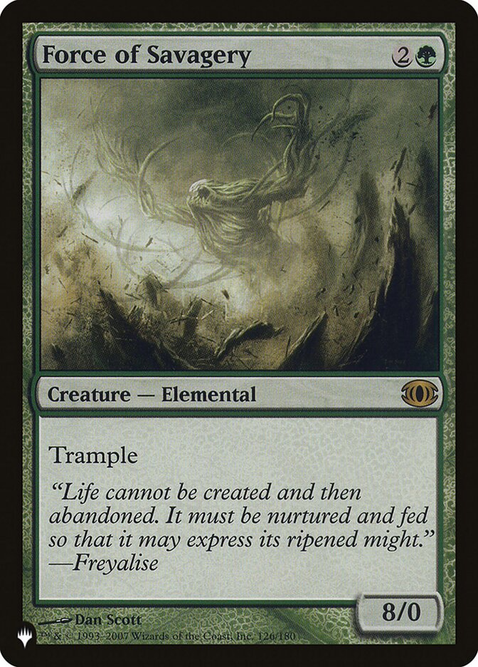 Force of Savagery (LIST-126/180) - The List