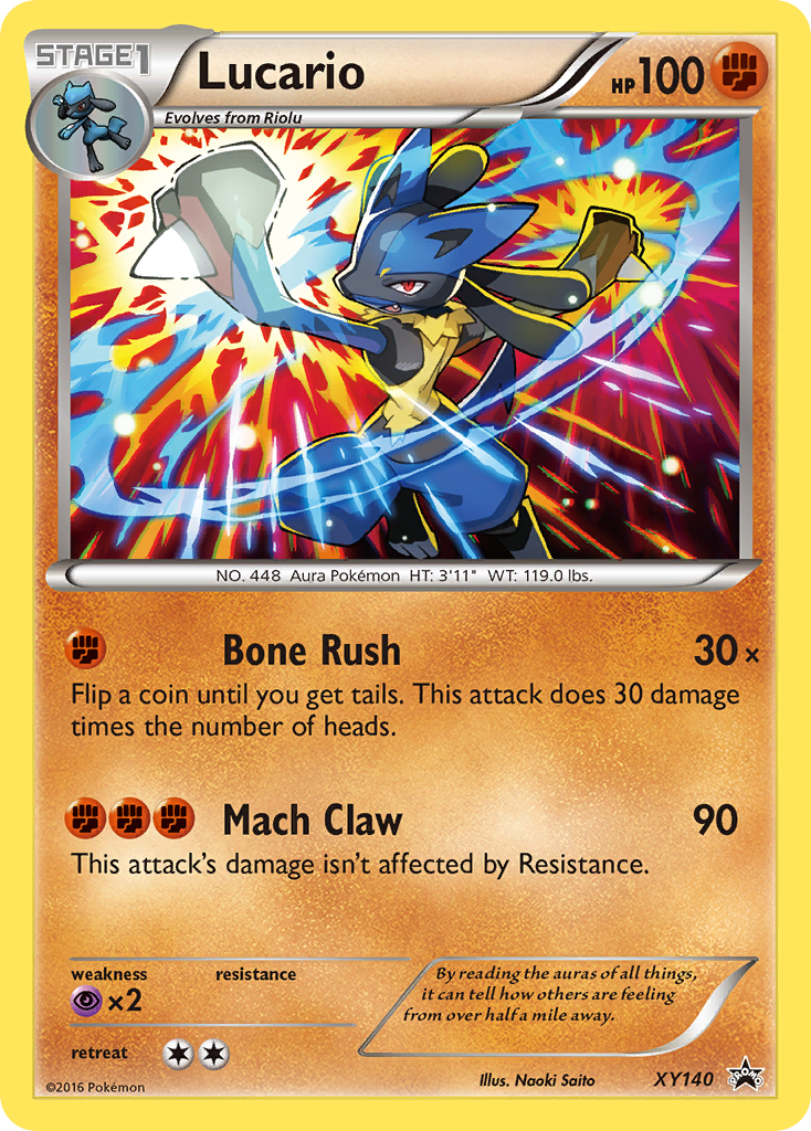 Lucario - XY140 XY140/211 - XY Promos Holofoil