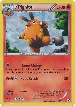 Pignite - 17/114 (Cracked Ice Holo) 17 - Miscellaneous Cards & Products Holofoil