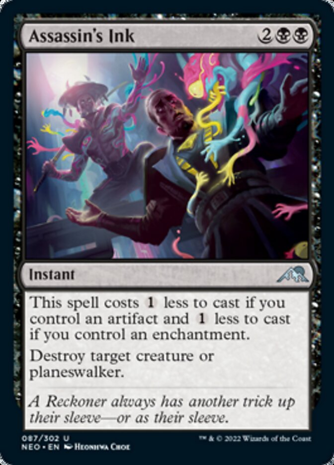 Assassin's Ink (NEO-087) - Kamigawa: Neon Dynasty