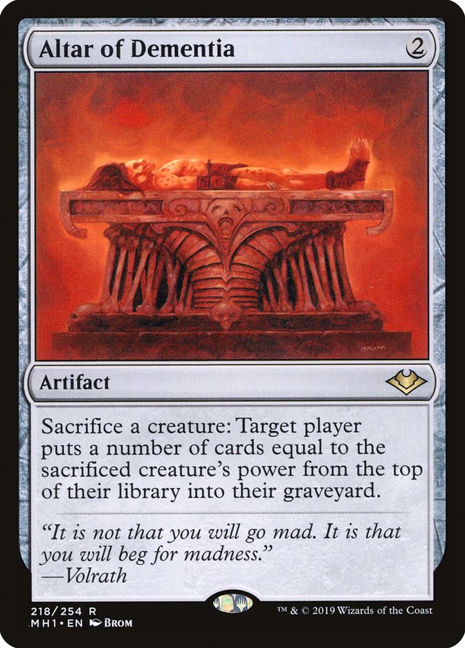 Altar of Dementia (MH1-218) - Modern Horizons