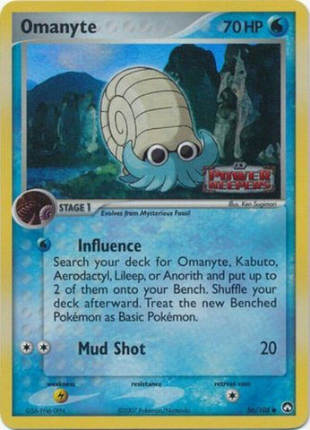 Omanyte 56/108 - Power Keepers Reverse Holofoil
