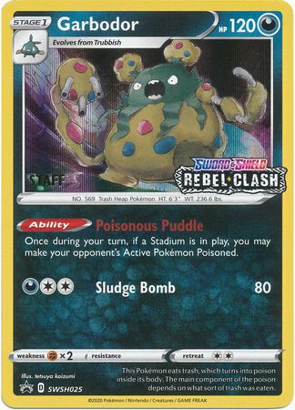 Garbodor - SWSH025 (Prerelease) [Staff] - SWSH Sword & Shield Promo Cards Holofoil