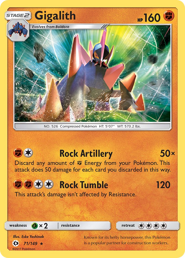 Gigalith - 71/149 (Cosmos Holo) - Blister Exclusives Holofoil