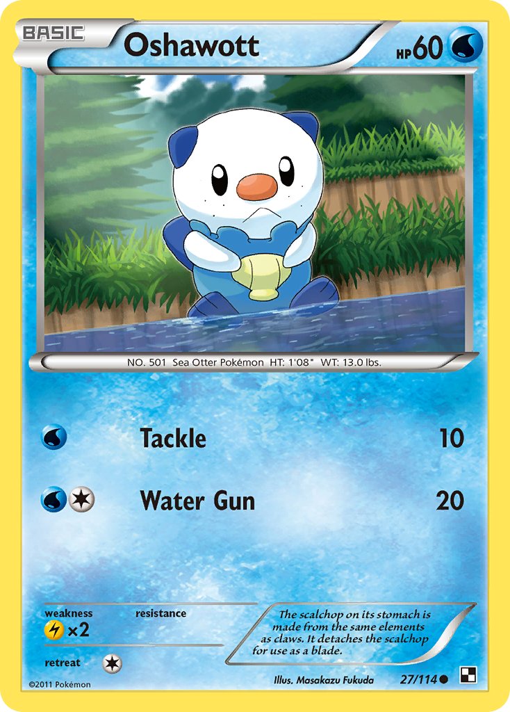 Oshawott - 27/114 (Cosmos Holo) - Alternate Art Promos Holofoil