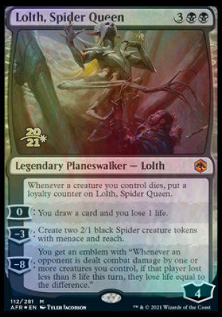 Lolth, Spider Queen (PRE-112) - Adventures in the Forgotten Realms Promos Foil