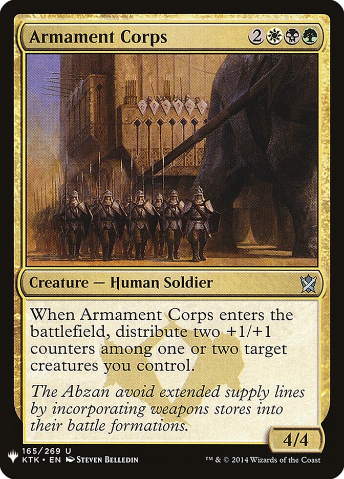 Armament Corps (LIST-KTK-165) - The List