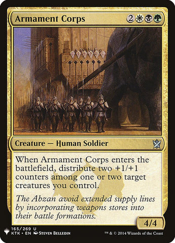 Armament Corps (LIST-KTK-165) - The List