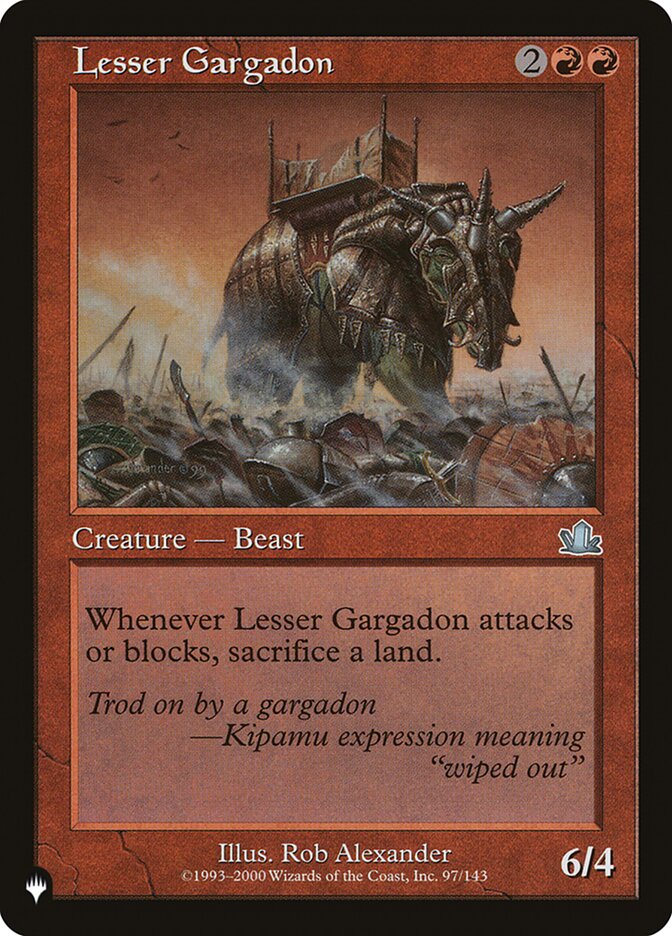 Lesser Gargadon (LIST-97/143) - The List