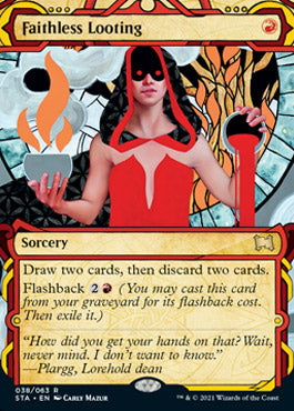 Faithless Looting (STA-038) - Strixhaven Mystical Archive: (Showcase) (Borderless)