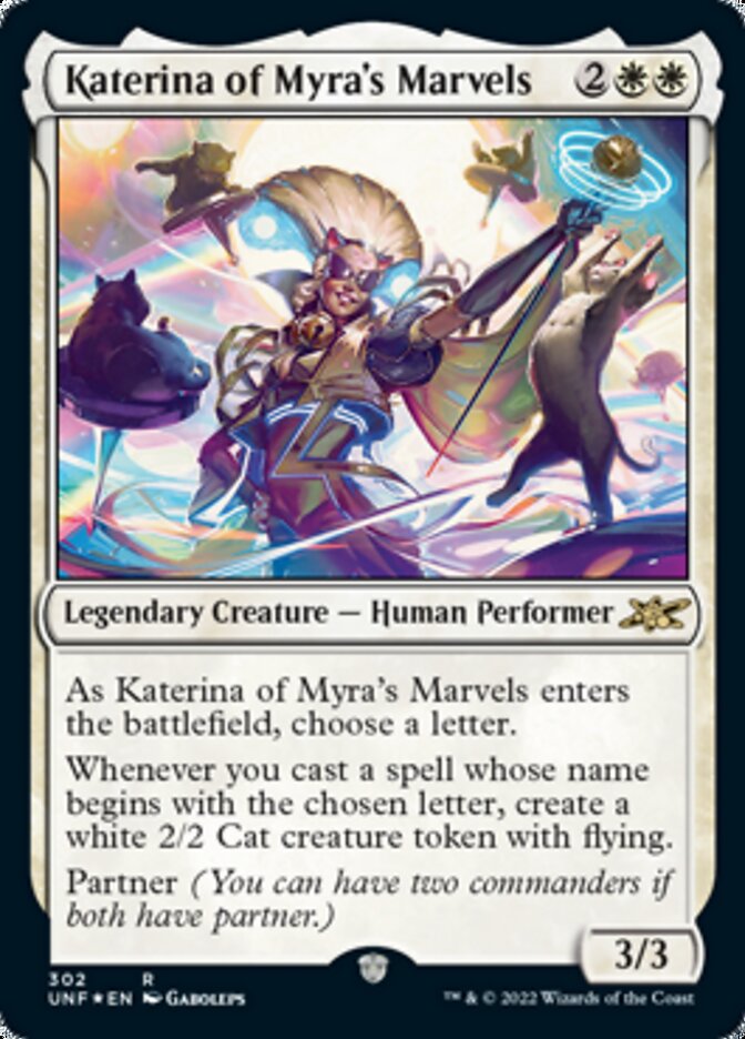 Katerina of Myra's Marvels (Galaxy Foil) (UNF-302) - Unfinity Foil