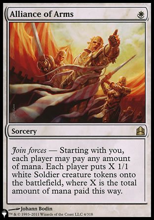 Alliance of Arms (LIST-4/318) - The List