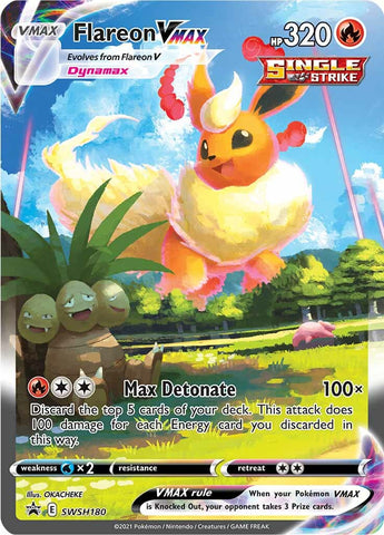 Flareon VMAX - SWSH180 SWSH180/307 - SWSH Sword & Shield Promo Cards Holofoil