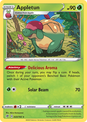 Appletun 23/192 - SWSH02 Rebel Clash Holofoil