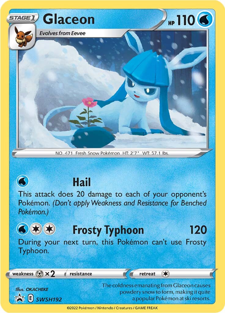 Glaceon - SWSH192 SWSH192/307 - SWSH Sword & Shield Promo Cards Holofoil