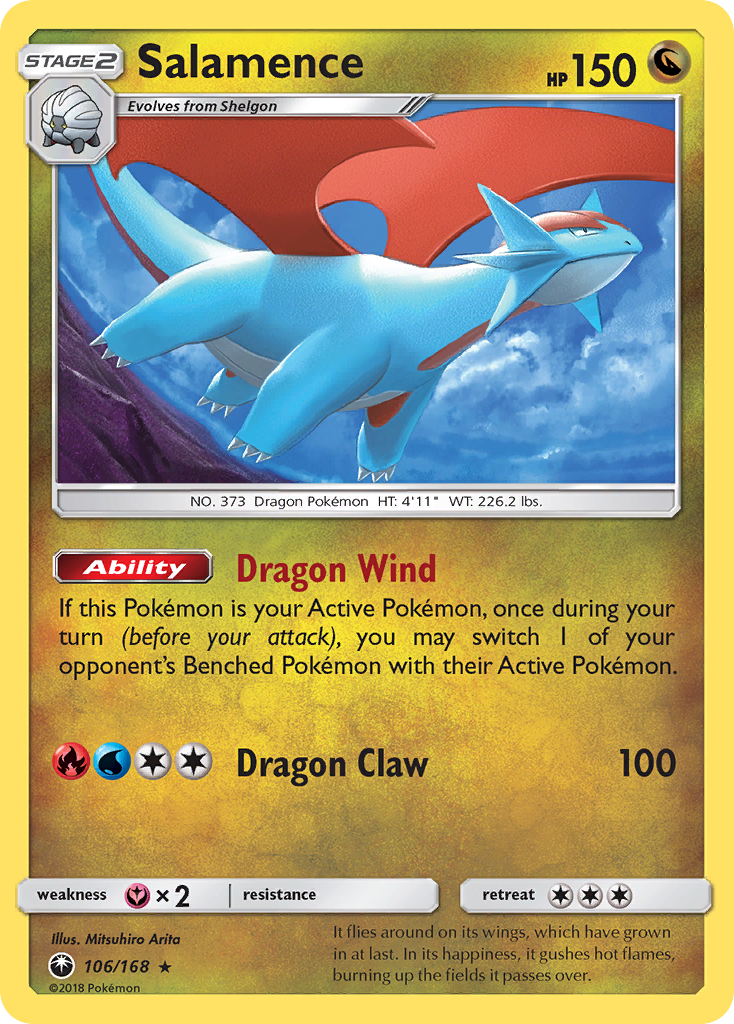 Salamence 106/168 - SM  Celestial Storm Holofoil