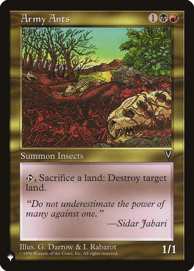 Army Ants (LIST-) - The List