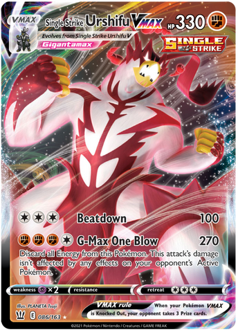 Single Strike Urshifu VMAX - 086/163 - Jumbo Cards Holofoil