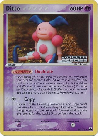 Ditto - 038/113 (Mr. Mime) 38/113 - Delta Species Reverse Holofoil