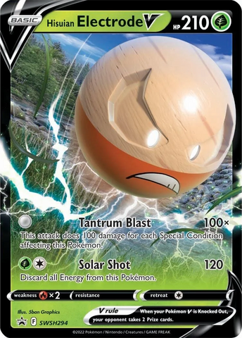 Hisuian Electrode V - SWSH294 SWSH294/307 - SWSH Sword & Shield Promo Cards Holofoil