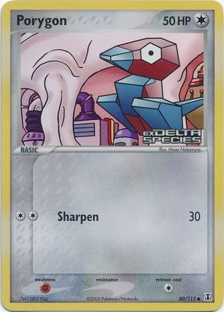 Porygon 80/113 - Delta Species Reverse Holofoil